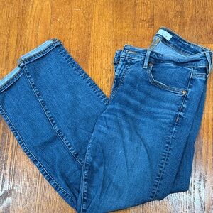 LOFT Women's Deep Blue Straight Leg Jeans